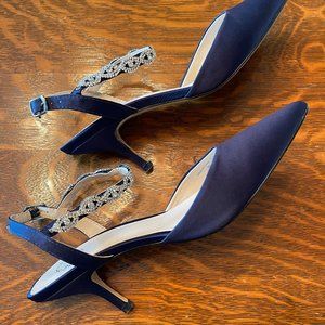 Womens Navy Evening Shoes - I. Miller - 9M